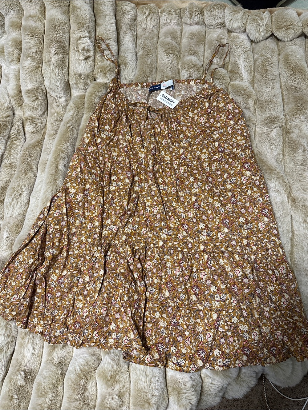 Old navy brown dress XXL petite NWT